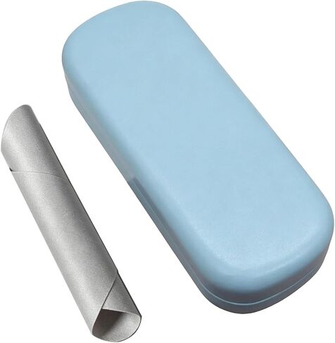 Glasses Case Hard Shell with Cleaning Cloth, PU Leather Protective Case for Sunglasses and Eyeglasses in Kuwait