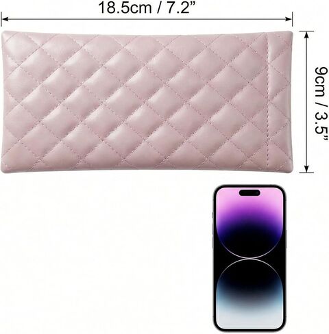 Squeeze Top Sunglass, 2 Pack Soft PU Leather Glasses Pouch with Microfiber Lining - Portable Eyeglass Organizer for Men & Women, Waterproof Travel Glasses Holder for Purse in Kuwait