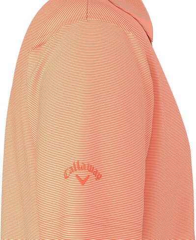 Callaway Opti-Dri Performance Golf Polos for Men, Mens Polo Shirts Short Sleeve with Moisture-Wicking Technology, Golf Tees - Coral X-Large in Kuwait