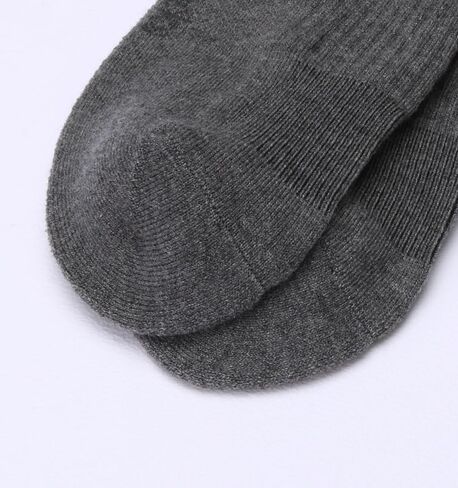 Unisex Crew Socks, 6-Pack, Premium Silk & Wool Blend, Soft Breathable Athletic Socks, Multi-Color Black/White/Gray in Saudi Arabia