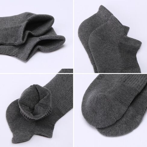 Unisex Crew Socks, 6-Pack, Premium Silk & Wool Blend, Soft Breathable Athletic Socks, Multi-Color Black/White/Gray in Saudi Arabia