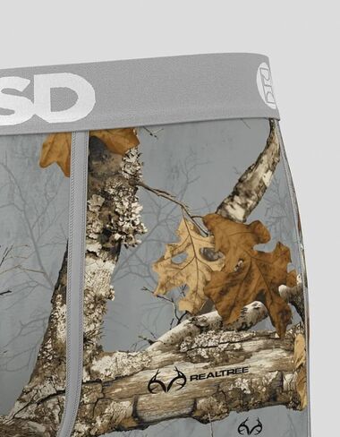 PSD x Realtree Edge رمادي بوكسر رجالي، متعدد الألوان، مقاس X-Large in Kuwait