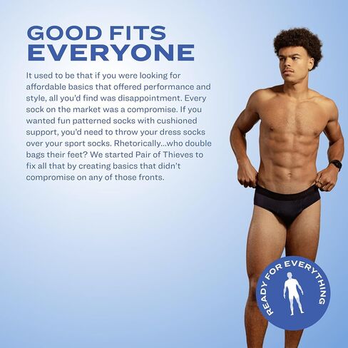 Pair of Thieves Men Every Day Kit Cotton Briefs | Underwear for Men | Soft, Tagless, Cotton Spandex Blend | Moisture Wicking in Kuwait