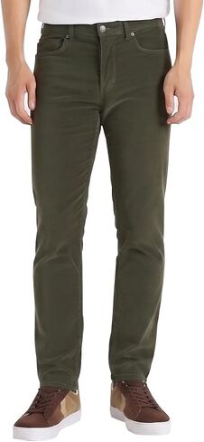 Mens Corduroy Pants Casual Classic Regular Fit Stretch Cotton Business Office Dress Pants Size 32-44 in Saudi Arabia