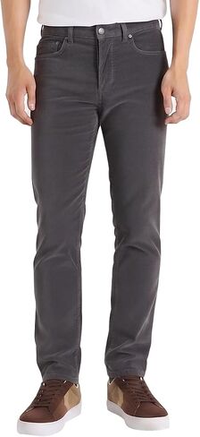 Mens Corduroy Pants Casual Classic Regular Fit Stretch Cotton Business Office Dress Pants Size 32-44 in Saudi Arabia