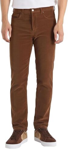 Mens Corduroy Pants Casual Classic Regular Fit Stretch Cotton Business Office Dress Pants Size 32-44 in Saudi Arabia