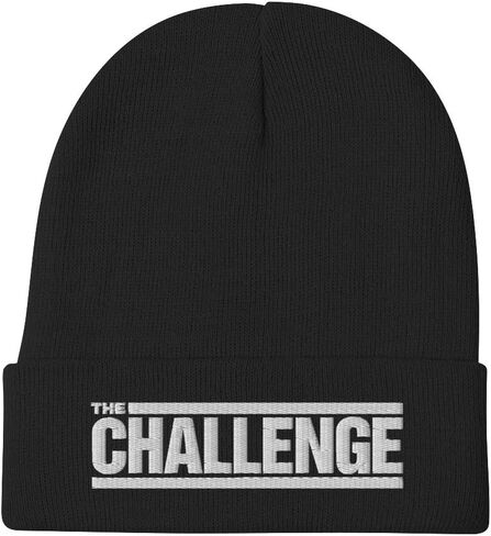 CBS The Challenge Embroidered Beanie - Officially Licensed Black in Saudi Arabia