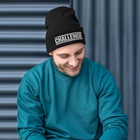 CBS The Challenge Embroidered Beanie - Officially Licensed Black in Saudi Arabia