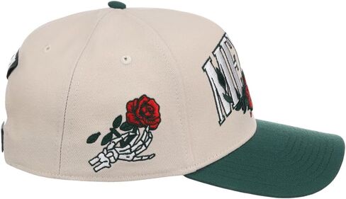 Rings & Crwns Mexico Country Pride A-Frame Adjustable Snapback Cap (Chrome/Green, One Size) in Saudi Arabia