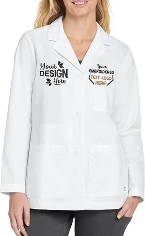 Personalized Embroidered Lab Coat Professional Lab Coat for Women & Men Custom with Name or Logo in Saudi Arabia