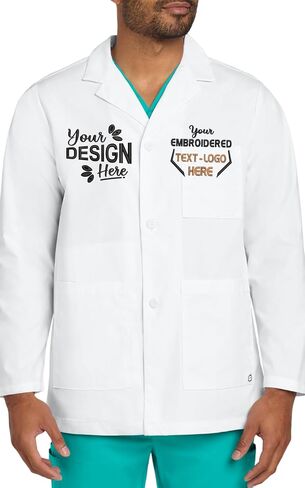 Personalized Embroidered Lab Coat Professional Lab Coat for Women & Men Custom with Name or Logo in Saudi Arabia