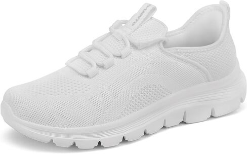 Dannto Women's Running Shoes Hands-Free Slip On Breathable Knit Walking Sneakers Non-Slip for Work Gym & Casual in Kuwait