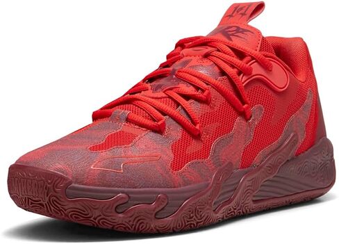 PUMA Mens X Lamelo Ball Mb.03 Lo Team Basketball Sneakers Shoes Court - Red in Kuwait