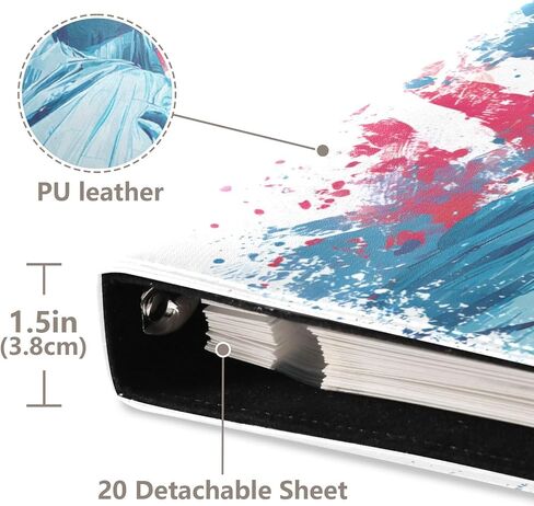 JIPONI Statue Of Liberty Watercolor Large Photo Album, DIY Leather Cover Scrapbook Albums for 4x6 5x7 6x8 Pictures, Self Adhesive Memory Book for Wedding, Baby, Family in Saudi Arabia