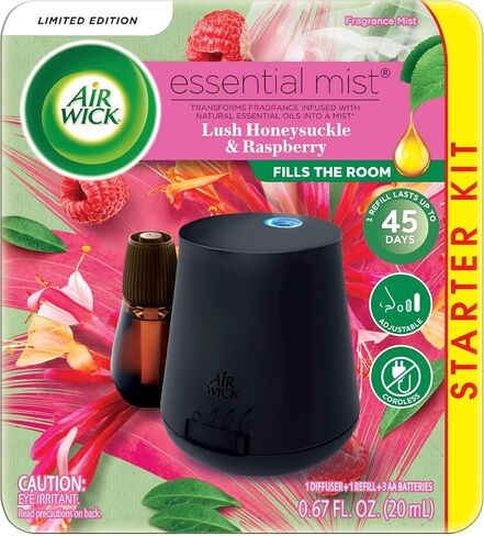 طقم Air Wick Essential Mist Starter (Gadget + 1 refill) ، الكتان والبتلات ، معطر الهواء ، الزيوت الأساسية in Kuwait