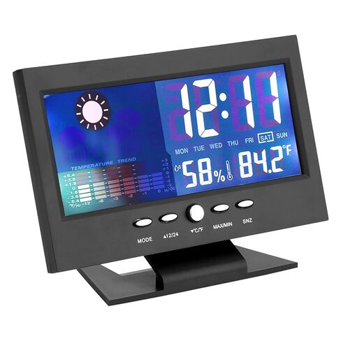 DAN&DRE Digital Temperature and Humidity Meter, Clock, Alarm, Comfort Level, Weather Forecasts, Calendar in Kuwait