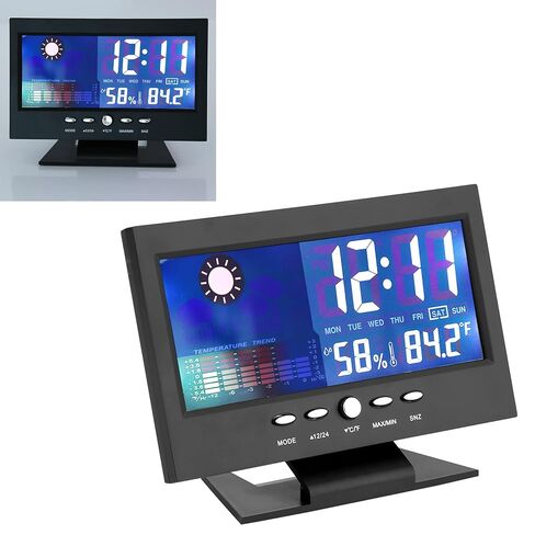 DAN&DRE Digital Temperature and Humidity Meter, Clock, Alarm, Comfort Level, Weather Forecasts, Calendar in Kuwait