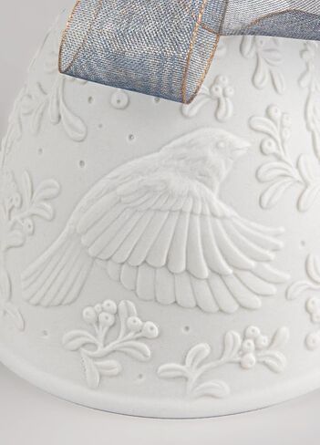 LLADRÓ Christmas Bell Year 2026 Blue. Decorative Ornament in Matte Porcelain with Blue Details. Porcelain Christmas Bell. in Saudi Arabia