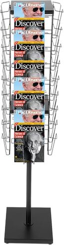 360°Rotating Magazine Rack Floor,Brochure Display Stand Magazine Displa Holder for Retail, Office & Trade Shows in Saudi Arabia