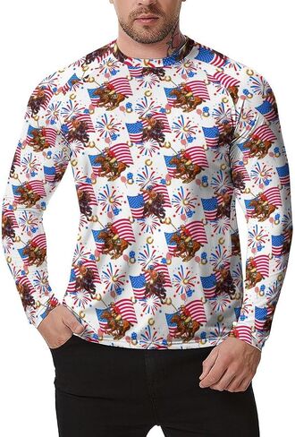Men's UPF Fishing Shirts Long Sleeve Rash Guard Shirts UPF 50+ Shirt Sun Protection UV Shirts Running Athletic Sweatshirt in Saudi Arabia