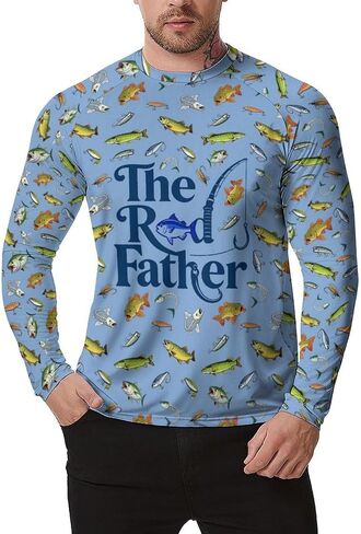 Men's UPF Fishing Shirts Long Sleeve Rash Guard Shirts UPF 50+ Shirt Sun Protection UV Shirts Running Athletic Sweatshirt in Saudi Arabia