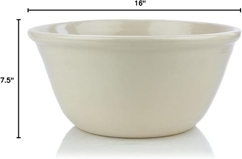 Hand Turned Stoneware Bowl | Natural (14") in Kuwait