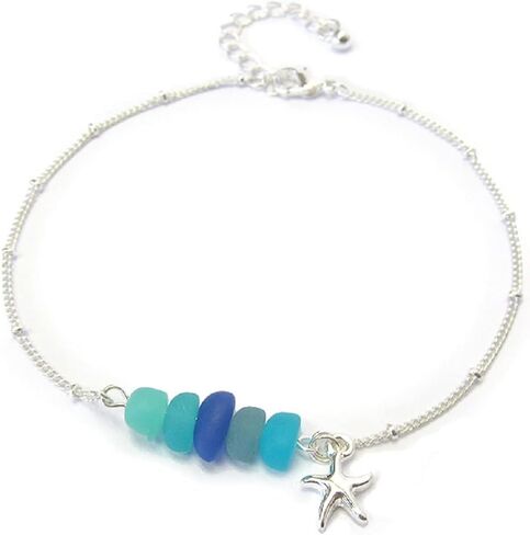 LA Style Starfish Sea glass Anklet in Saudi Arabia