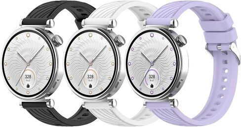 Watch Strap Compatible with Huawei GT 5 41mm/GT5 Pro 42mm/GT4 41mm Silicone Sport Replacement Band for Women in Saudi Arabia