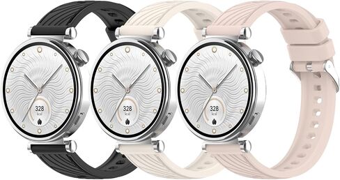 Watch Strap Compatible with Huawei GT 5 41mm/GT5 Pro 42mm/GT4 41mm Silicone Sport Replacement Band for Women in Saudi Arabia
