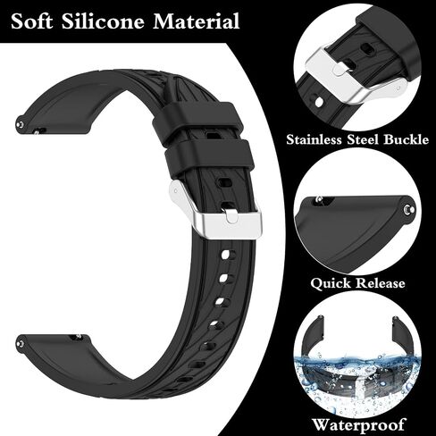 Watch Strap Compatible with Huawei GT 5 41mm/GT5 Pro 42mm/GT4 41mm Silicone Sport Replacement Band for Women in Saudi Arabia