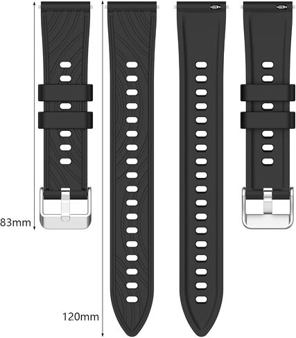Watch Strap Compatible with Huawei GT 5 41mm/GT5 Pro 42mm/GT4 41mm Silicone Sport Replacement Band for Women in Saudi Arabia
