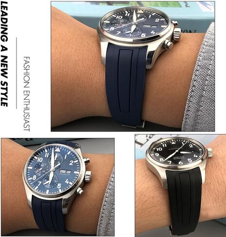 BEHLINE Silicone Rubber Watchband Strap For SUBMARINER GHOST DATEJUST YACHTMASTER Deployment Buckle 20mm in Kuwait