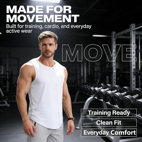 Men's Tank Tops Muscle Shirts Sleeveless Dry Fit Gym Workout Tank Top Mesh Material Quick Dry Athletic Running in Saudi Arabia