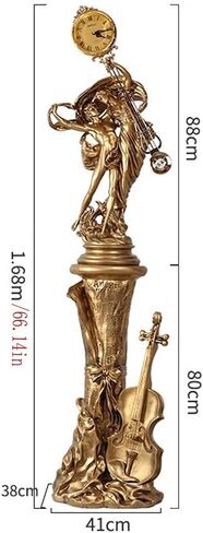 Grandfather Clocks European Floor Clock Living Room Pendulum Vertical Ornaments Table Home New Chinese Metal Decor in Saudi Arabia