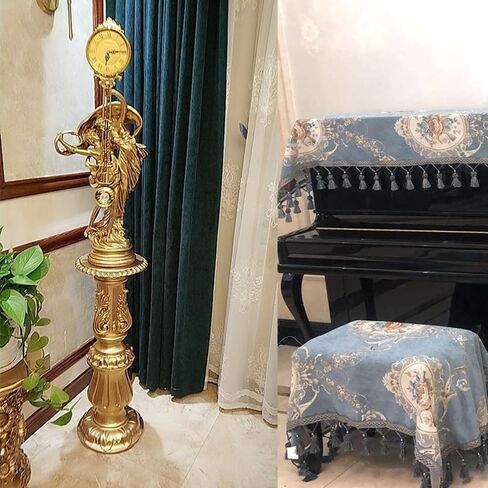 Grandfather Clocks European Floor Clock Living Room Pendulum Vertical Ornaments Table Home New Chinese Metal Decor in Saudi Arabia