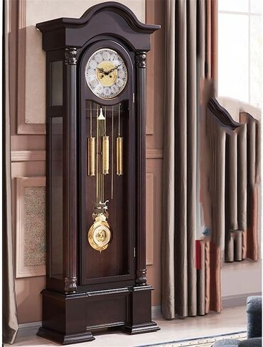 Grandfather Clocks Retro Floor Clock European Style Table Mechanical Solid Wood Chinese Vertical Pendulum Living Room Landing in Saudi Arabia