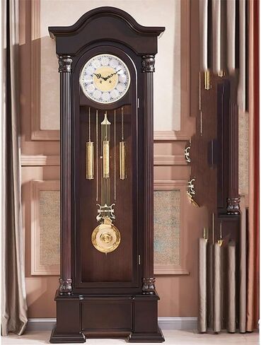 Grandfather Clocks Retro Floor Clock European Style Table Mechanical Solid Wood Chinese Vertical Pendulum Living Room Landing in Saudi Arabia