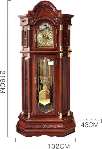 Grandfather Clocks Wooden Floor Clock, Standing European Style Small Living Room Chinese Retro Home in Kuwait