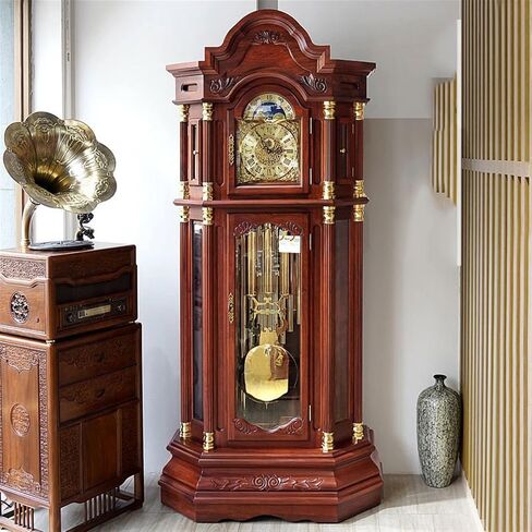 Grandfather Clocks Wooden Floor Clock, Standing European Style Small Living Room Chinese Retro Home in Kuwait