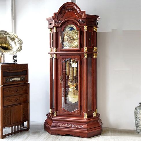 Grandfather Clocks Wooden Floor Clock, Standing European Style Small Living Room Chinese Retro Home in Kuwait