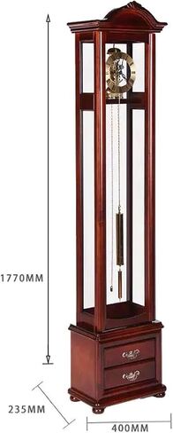 Grandfather Clocks Wood Grandfather Clock Floor Mechanical Roman Numeral for Home Decor in Saudi Arabia