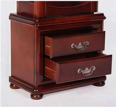 Grandfather Clocks Wood Grandfather Clock Floor Mechanical Roman Numeral for Home Decor in Saudi Arabia