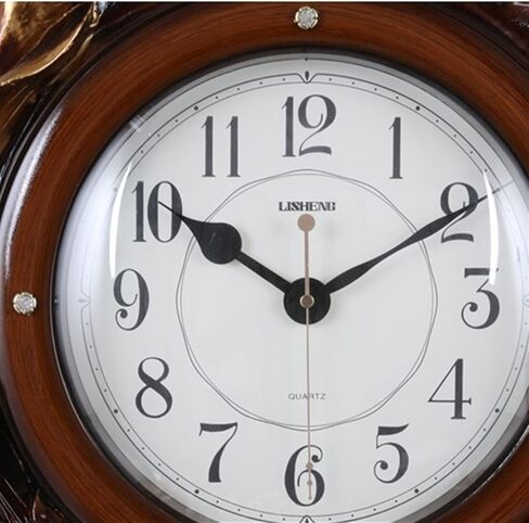 Grandfather Clocks European Retro Flower Basket Shape Mute Desk Clock Grandstand with Roman Column Resin Pendulum in Saudi Arabia
