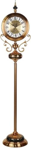 Grandfather Clocks Floor Clock, European Style New Home Living Room with Ancient Full Copper Pendulum in Saudi Arabia