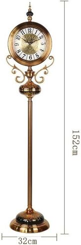 Grandfather Clocks Floor Clock, European Style New Home Living Room with Ancient Full Copper Pendulum in Saudi Arabia