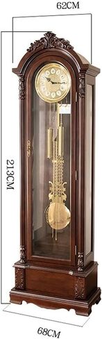 Grandfather Clocks Floor Clock, Coffee Home Decor, Grandfather Timepiece with Cable-Driven Triple-Chime Movement in Saudi Arabia