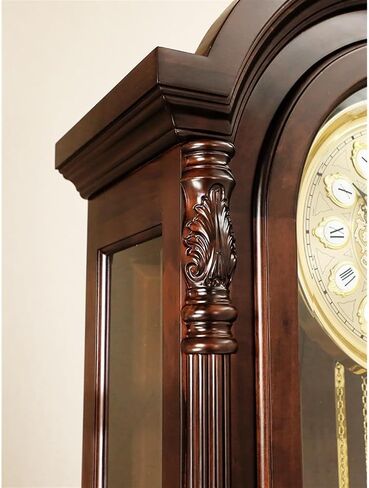 Grandfather Clocks Floor Clock, Coffee Home Decor, Grandfather Timepiece with Cable-Driven Triple-Chime Movement in Saudi Arabia