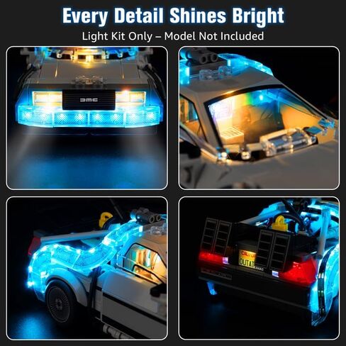 BrickSoul Led Light Kit for Lego Back to The Future, Compatible with 10300 Building Set Lego Light Kit, Light Up Legos 10300 - NO Lego Blocks Set (Classic Version) in Saudi Arabia