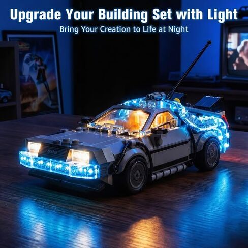 BrickSoul Led Light Kit for Lego Back to The Future, Compatible with 10300 Building Set Lego Light Kit, Light Up Legos 10300 - NO Lego Blocks Set (Classic Version) in Saudi Arabia