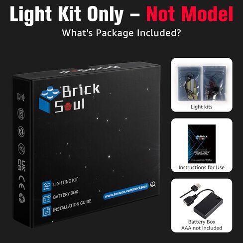 BrickSoul Led Light Kit for Lego Back to The Future, Compatible with 10300 Building Set Lego Light Kit, Light Up Legos 10300 - NO Lego Blocks Set (Classic Version) in Saudi Arabia